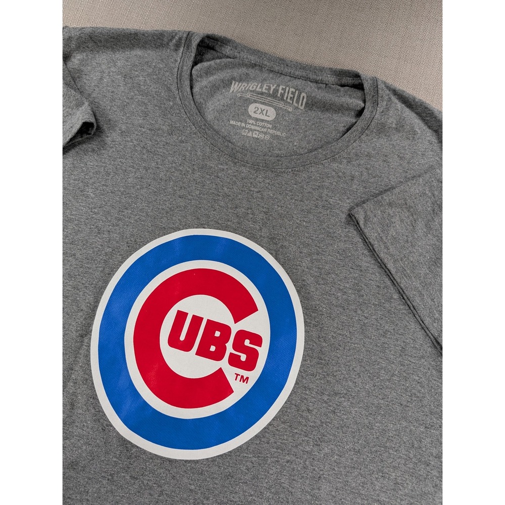 Chicago Cubs MLB Wrigley Field Graphic T-Shirt Gray Mens 2XL - Picture 4 of 6